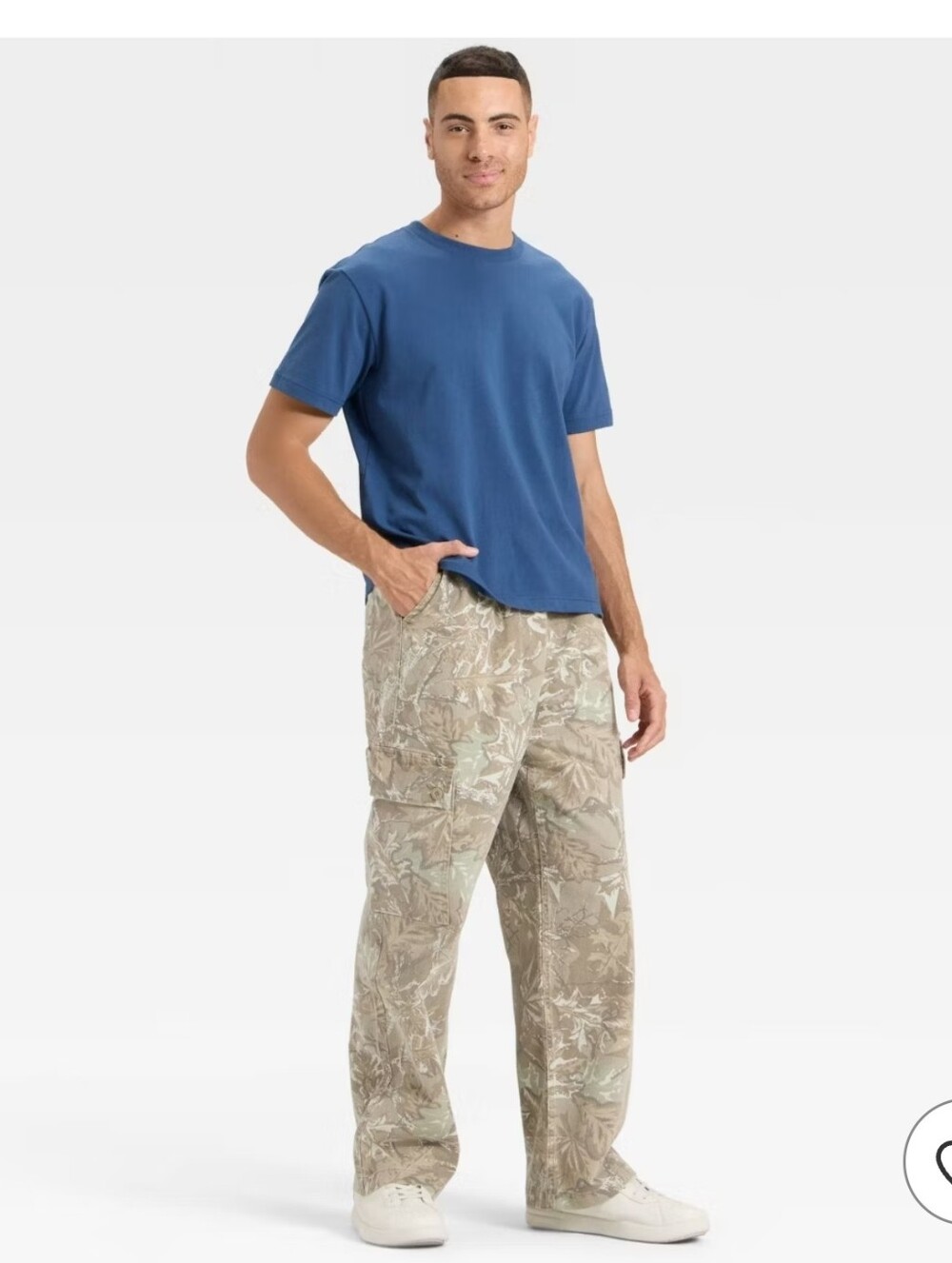 Original Use Men's Camo Print Baggy Utility Pants Green Size XL